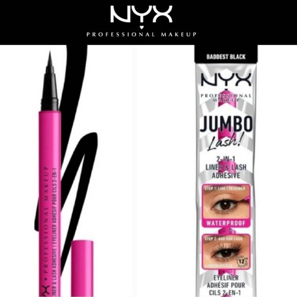 NYX Jumbo Lash 2-In-1 Waterproof Liner & Lash Adhesive - Picture 1 of 8